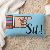 指差し手座れ!グルーヴィ装飾用クッション ランバークッション (ブランケット)