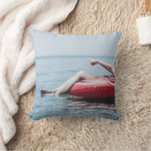 指差し示す膨らみのある浮き上がり海 クッション (ブランケット)