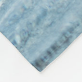 指差し示す膨らみのある浮き上がり海 フリースブランケット (角)