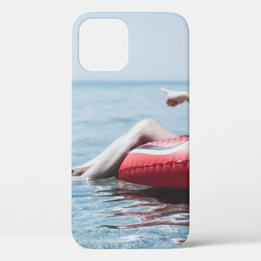 指差し示す膨らみのある浮き上がり海 Case-Mate iPhoneケース (裏面)