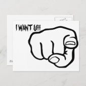 指差し ポストカード (正面/裏面)