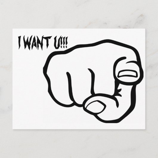 指差し ポストカード (正面)