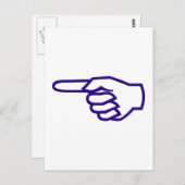 指差し ポストカード (正面/裏面)