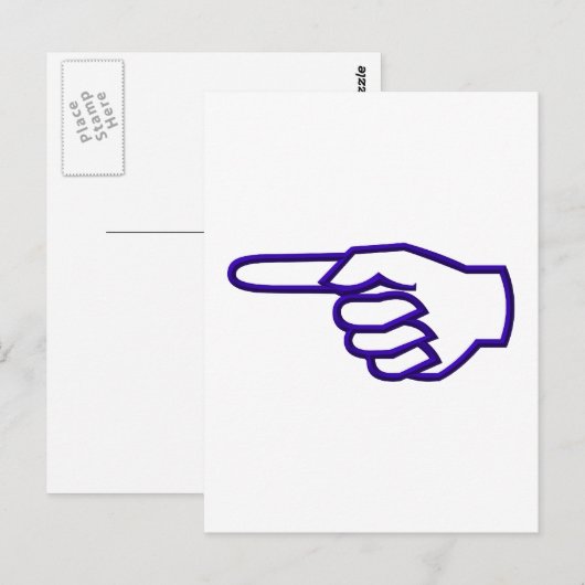 指差し ポストカード (正面/裏面)