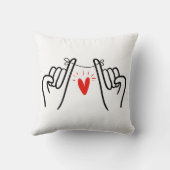 指掛け線アートプリント、ハンズラインアート クッション (裏面)