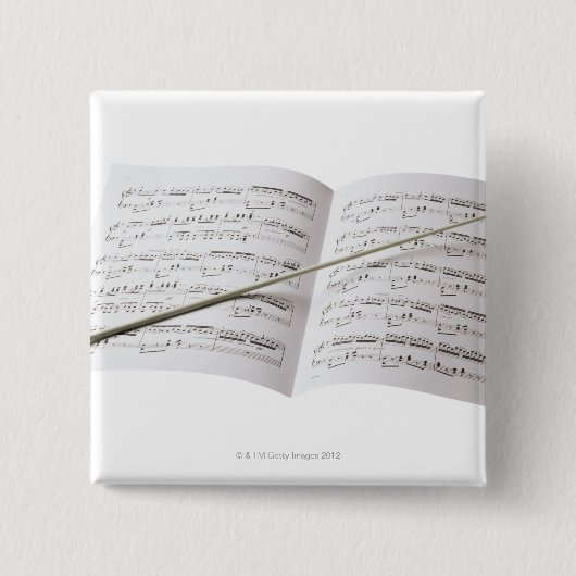 指揮者のバトン 缶バッジ (正面)