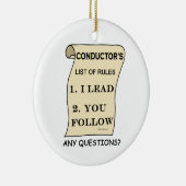 指揮者の規則リスト セラミックオーナメント (右)