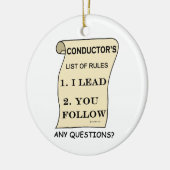 指揮者の規則リスト セラミックオーナメント (左)