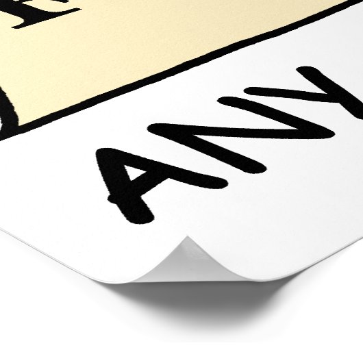 指揮者の規則リスト ポスター (角)