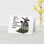 指揮者を見ない カード (黄色い花)