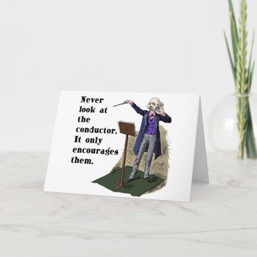 指揮者を見ない カード (正面)