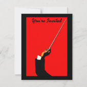 指揮者バンド指揮者リサイタルオーケストラ招待状 招待状 (正面)