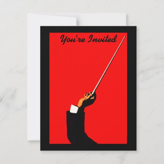 指揮者 バンドリーダー リサイタル オーケストラ ご招待 招待状 (正面)