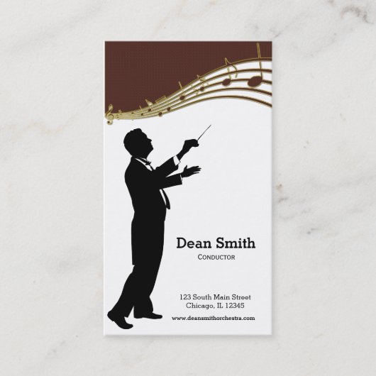 指揮者 名刺 (正面)