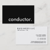 指揮者 名刺 (正面/裏面)