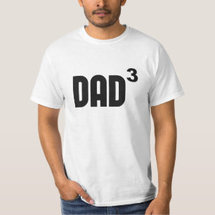 指数関数的に立方体になるDad3パパ Tシャツ