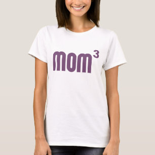 指数関数的に立方体になるMom3お母さん Tシャツ