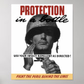 指示どおり虫よけ剤を使え!--第2次世界大戦 ポスター (正面)