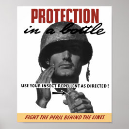 指示どおり虫よけ剤を使え！--第2次世界大戦 ポスター