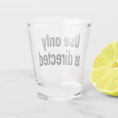 指示に従ってのみ使用 ショットグラス (裏面)