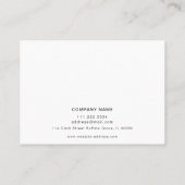 指示の後に拡気に張を消すモダン 名刺 (裏面)