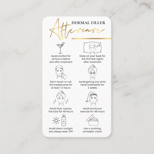 指示の後のフ気にィラー美しい顔金ゴールド 名刺 (正面)