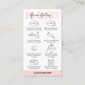 指示の後のBBグロー気にリップピンクサロン 名刺 (正面)