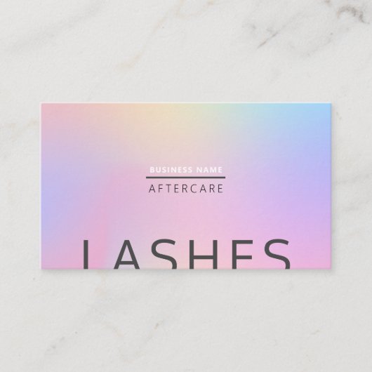 指示の後気にLash Client Pink Holigraph 名刺 (正面)