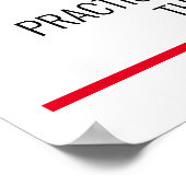 指示を含むビジネスサインを開く ポスター (角)