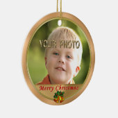 指示を含む2匹の写真のクリスマスオーナメント セラミックオーナメント (右)