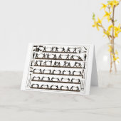 指示を囲うヴィンテージ カード (黄色い花)