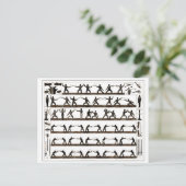 指示を囲うヴィンテージ ポストカード (スタンド正面)