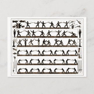 指示を囲うヴィンテージ ポストカード