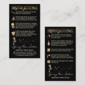 指示スプレー気にタンの前に黒 名刺 (正面/裏面)