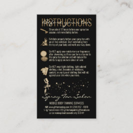 指示スプレー気にタンの前に黒 名刺