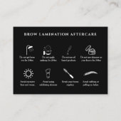 指示後のピンク色ホログラフィ気にーの虹色 名刺 (裏面)