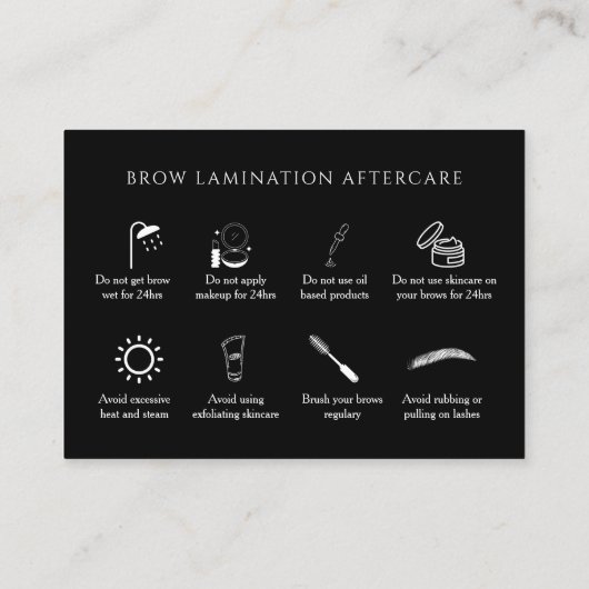 指示後のホログラフィ気にックエステティシャン 名刺 (裏面)