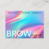 指示後のホログラフィ気にックエステティシャン 名刺 (正面)