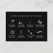 指示後のホログラフィ気にックエステティシャン 名刺 (裏面)