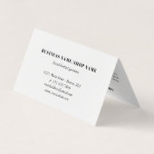 指示気にウール編み外衣の写真 名刺 (裏面)