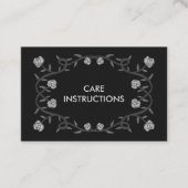 指示気にシックエレガントバラフレームフローラ 名刺 (正面)