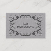 指示気にシックエレガントバラフレームフローラ 名刺 (正面)