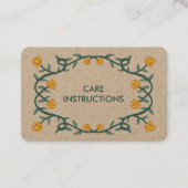 指示気にシックエレガントバラフレームKRAFT 名刺 (正面)