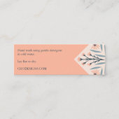 指示気にフローラタイルエレガントピンク スキニー名刺 (正面)