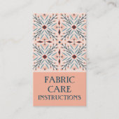 指示気にフローラタイルエレガントピンク 名刺 (正面)