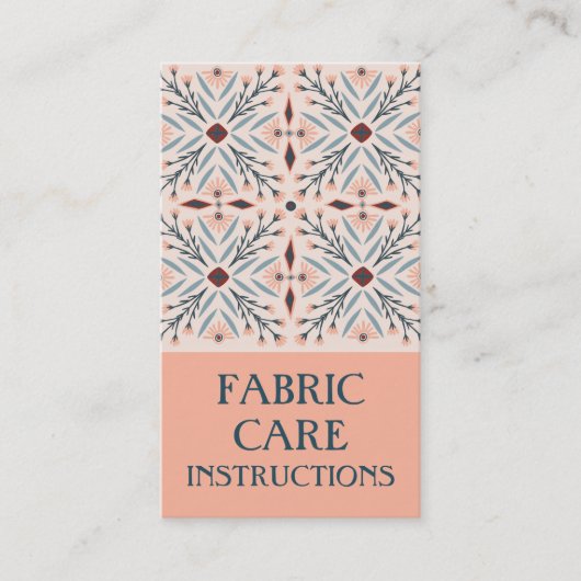 指示気にフローラタイルエレガントピンク 名刺 (正面)