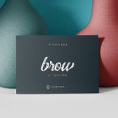 指示気に後のシンプル灰色のバー 名刺