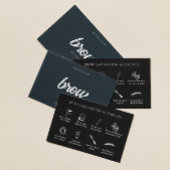 指示気に後のシンプル灰色のバー 名刺