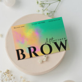 指示気に後のブロー抽象芸術水色 名刺