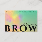 指示気に後のブロー抽象芸術水色 名刺 (正面)